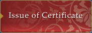 Issue of Certificate